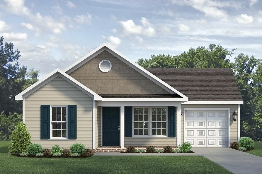 Maple B - Single Story House Plans in NC