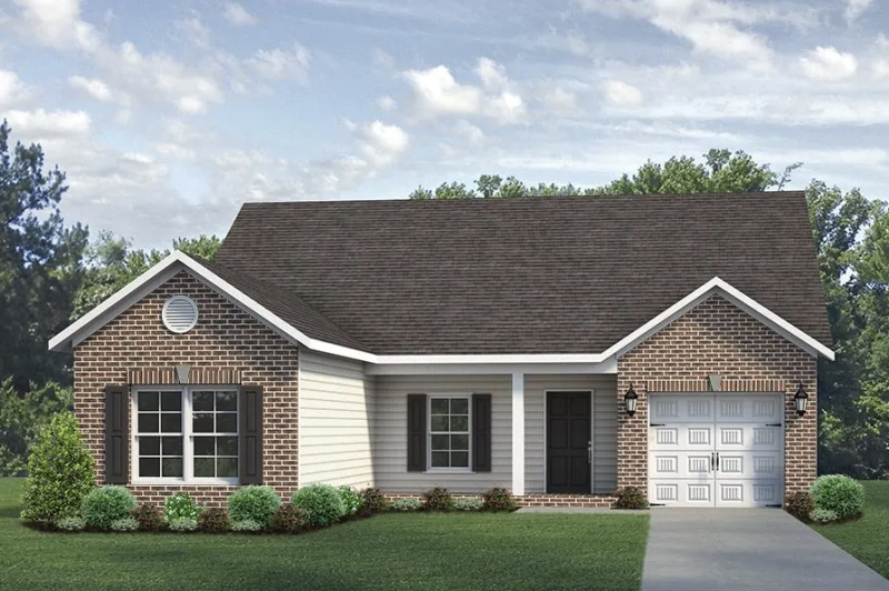 Taylor C - Single Story House Plans in NC